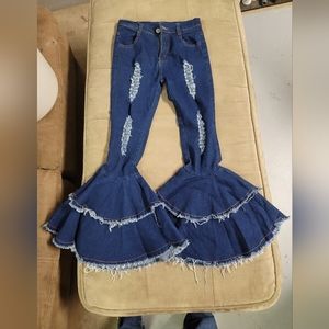 Girl's flare leg jeans